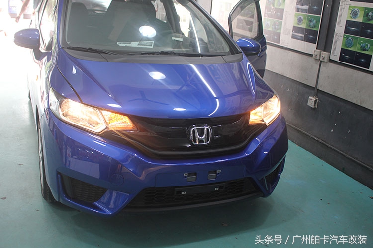 新飞度全套灯光改装,新飞度改日行灯大灯效果