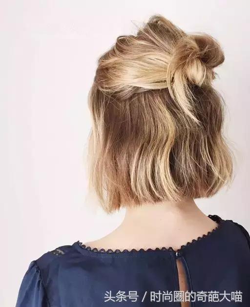 短发比较多扎发简单又好看,短发学生怎么扎霸气短发有刘海