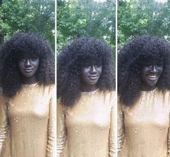 世界公认最黑的模特,世界上肤色最黑的模特