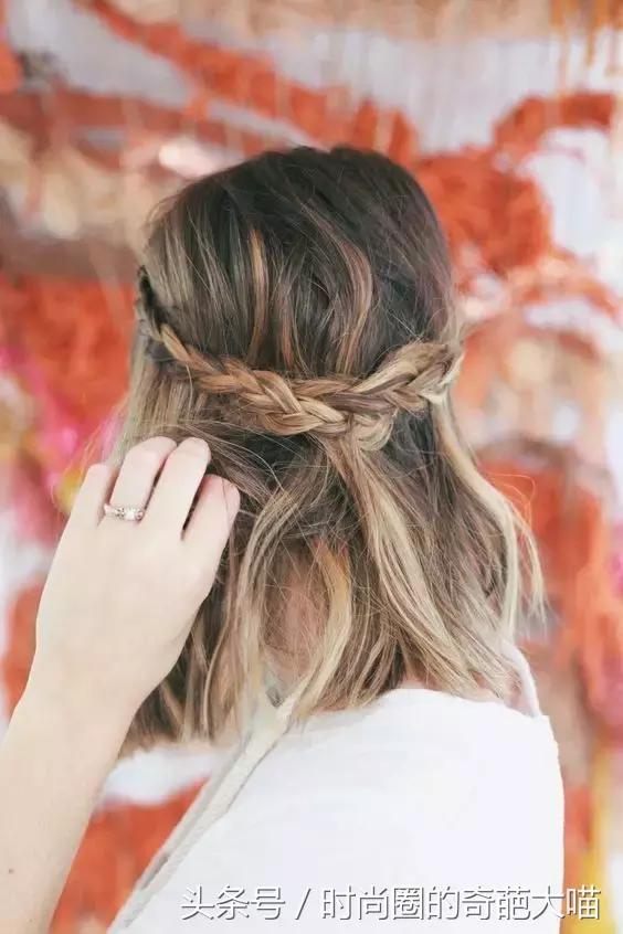 短发比较多扎发简单又好看,短发学生怎么扎霸气短发有刘海