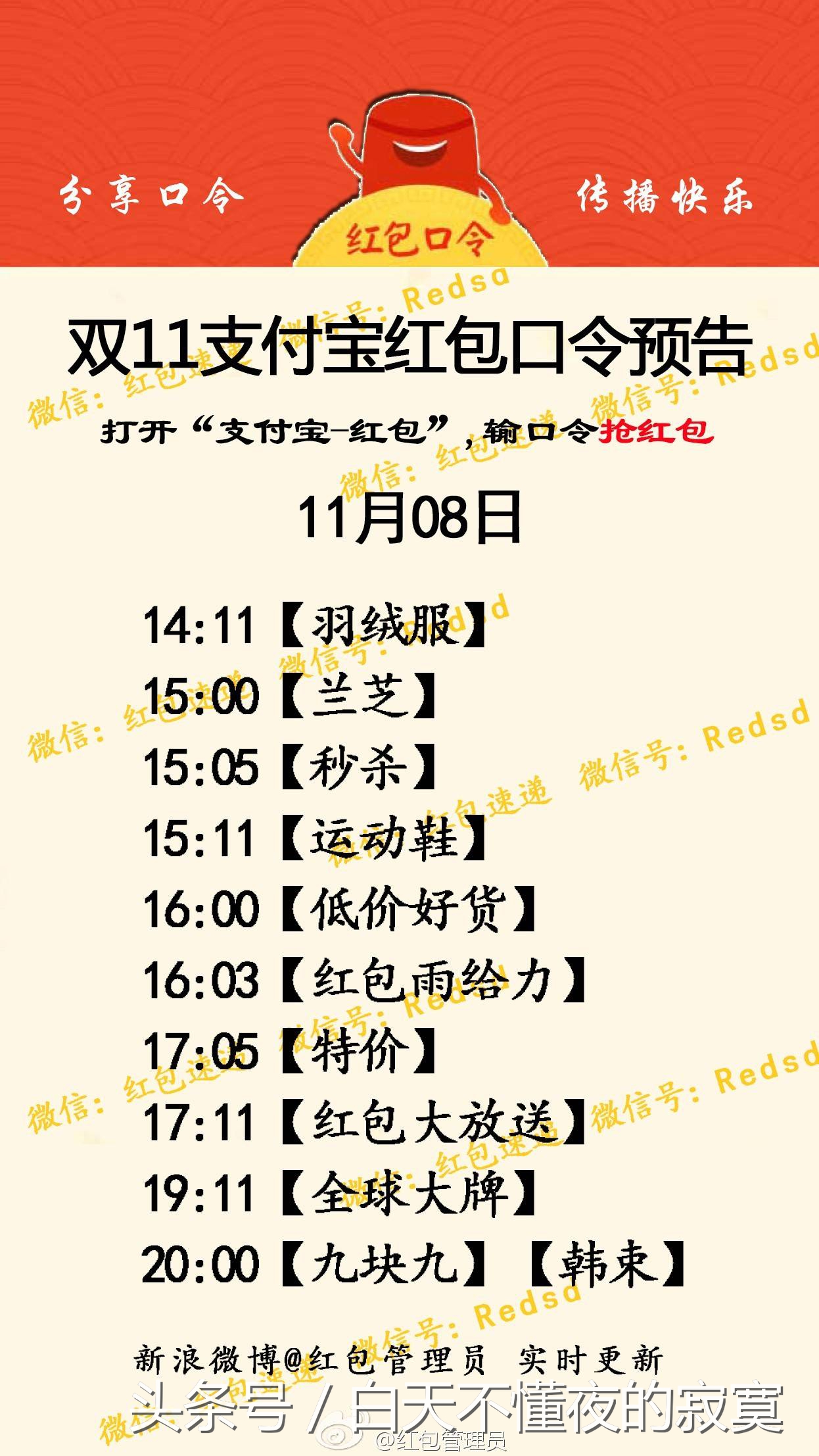 11月8日支付宝红包口令是什么,支付宝2021年整点红包雨怎么抢