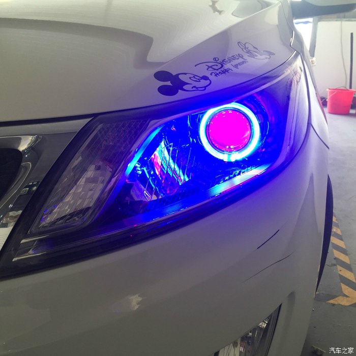 起亚k2车灯怎么换led灯,起亚凯酷k2车灯