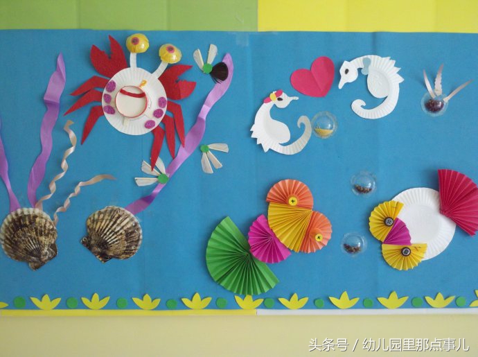 幼儿园的亲子手工环保,幼儿园亲子手工海洋作品