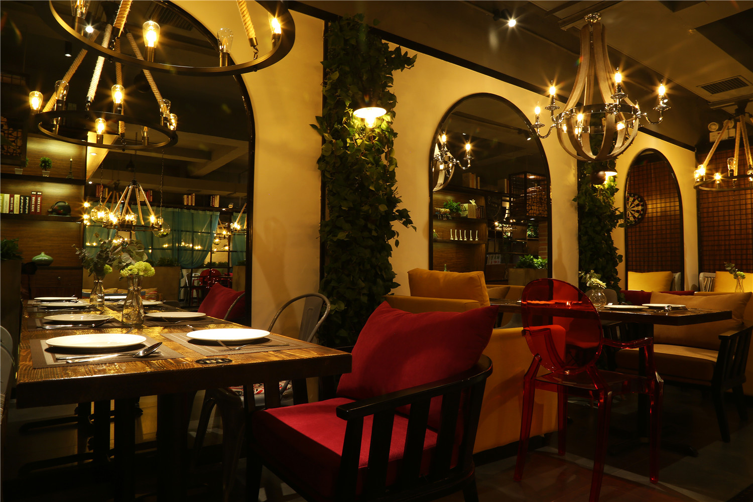 意式风情西餐厅设计,高逼格西餐厅设计