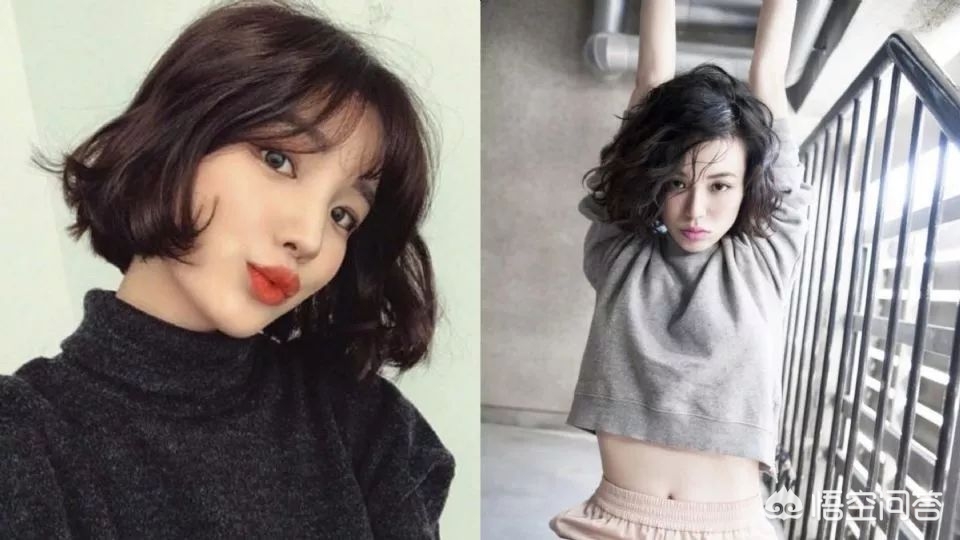 胖妹妹圆脸发型短发,大圆脸适合哪种短发烫卷