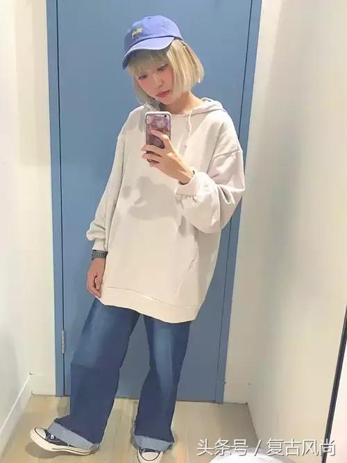 连帽卫衣今年很流行,长款连帽卫衣怎么穿才好看