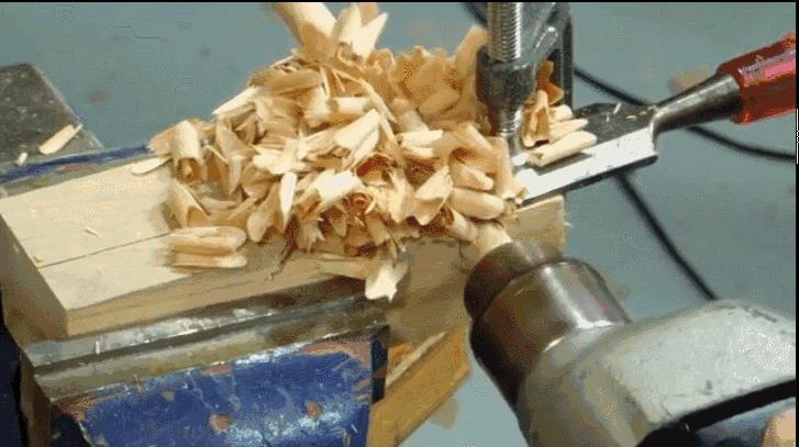 圆棒包尖榫手工制作方法,圆木榫工具的制作