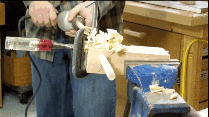 圆棒包尖榫手工制作方法,圆木榫工具的制作