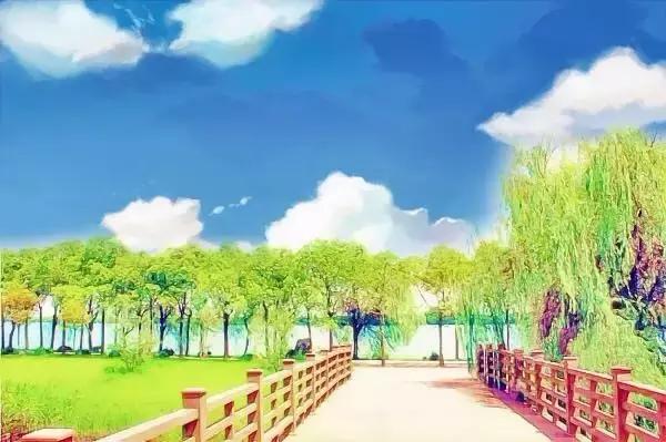 动漫风的美景,美景图动漫