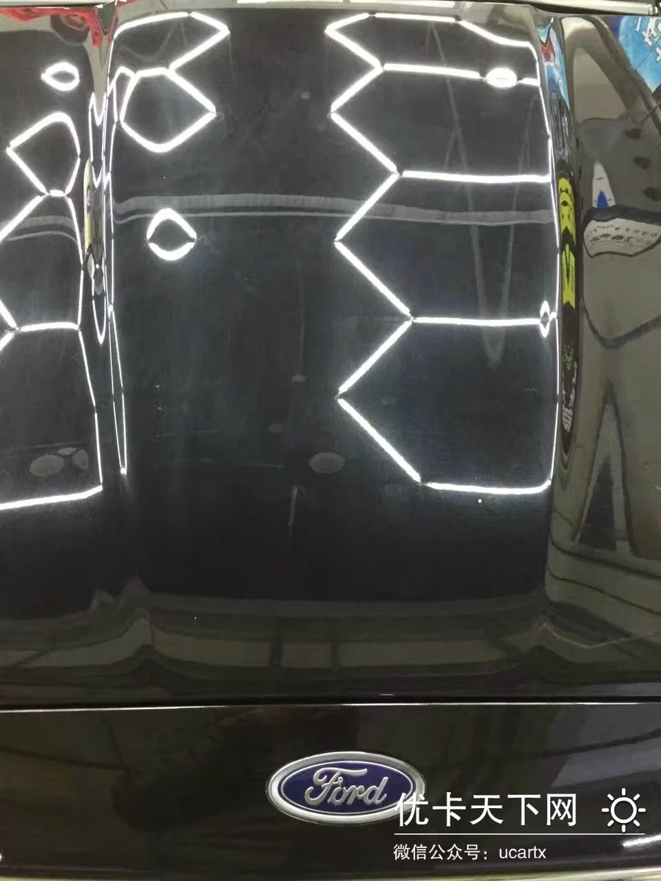 新蒙迪欧漆面,蒙迪欧坦桑石蓝镀晶