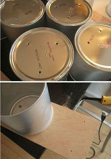 用完的奶粉罐可以做成小凳子,宝宝的奶粉罐用完了要怎么做手工