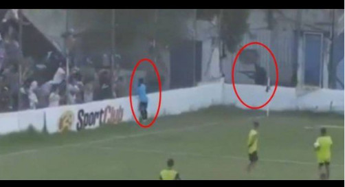 一枪爆头：阿根廷乙级联赛*乱暴**，警察开枪*压镇**，误伤主队替补中场