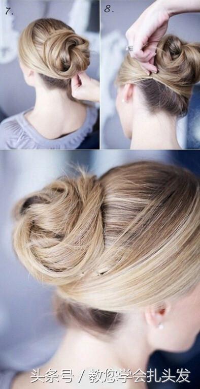 发量少的韩式花苞头的扎法教程,花苞头发型简单好看发量少