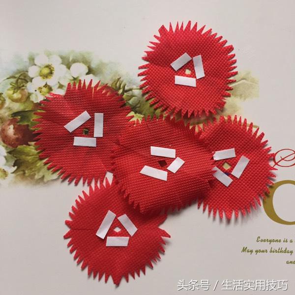 购物袋变废为宝康乃馨,购物袋做鲜花教程