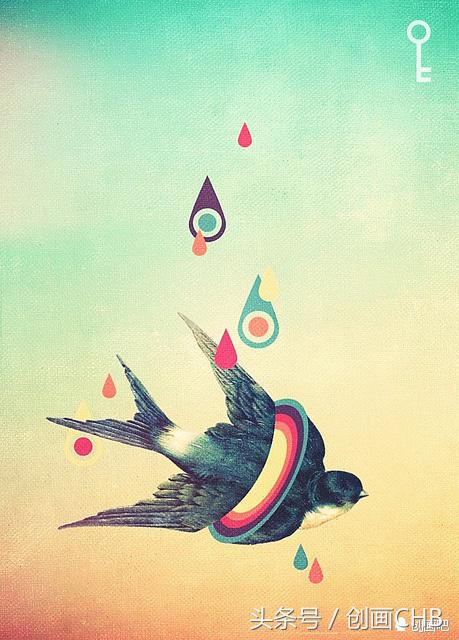 抽象插画艺术家,抽象的美育绘画作品