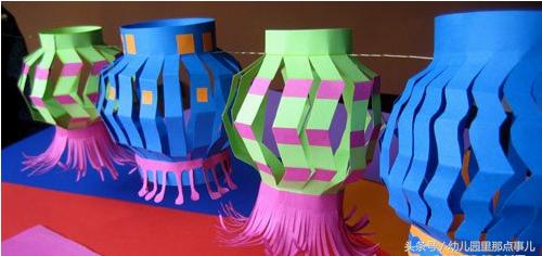 幼儿园新年灯笼吊饰手工,如何做幼儿园手工的新年灯笼