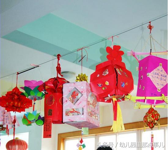 幼儿园新年灯笼吊饰手工,如何做幼儿园手工的新年灯笼