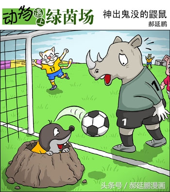 爆笑动物足球赛视频,动物足球大赛搞笑漫画