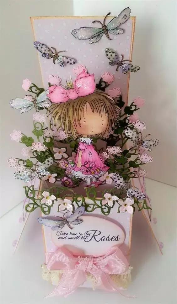 正方形立体盒子贺卡,立体盒子贺卡怎么做