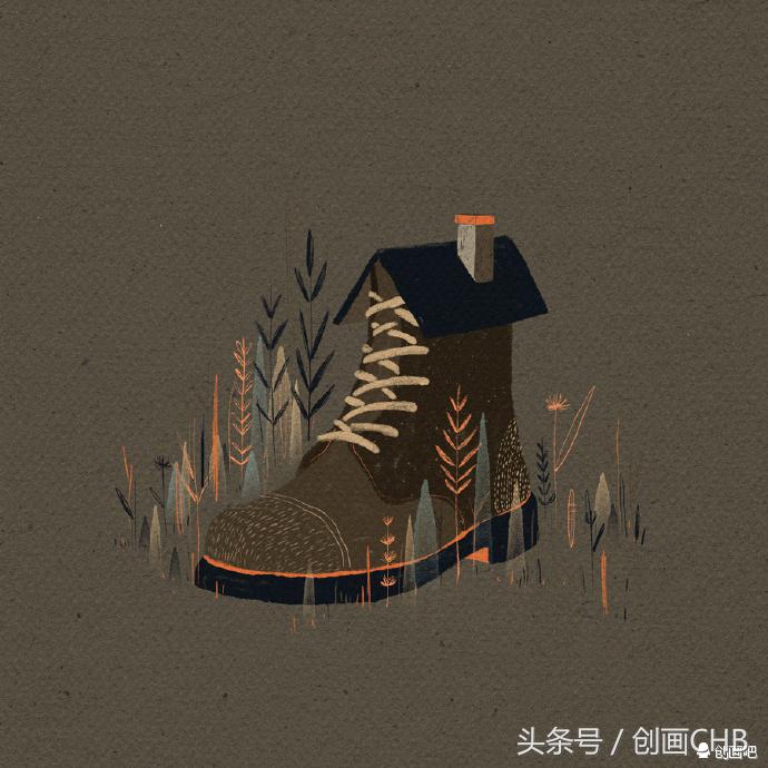 抽象插画艺术家,抽象的美育绘画作品