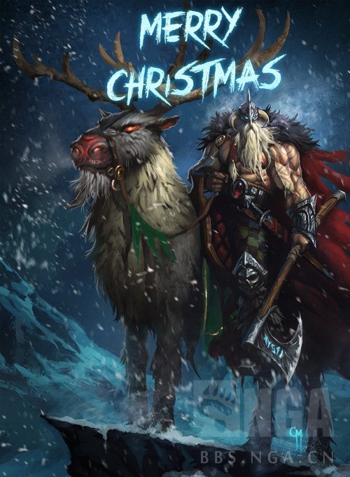 圣诞夜，你们还在打奥丁吗，其实他就是圣诞老人的原型耶~