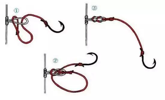 路亚串钩双钩子线的绑法,海竿钓鲫鱼绑串钩还是双钩