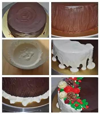 圣诞树桩蛋糕,圣诞节各种蛋糕做法