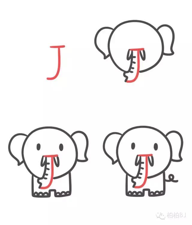 g字母动物简笔画,100个萌萌哒的简笔画动物怎么画