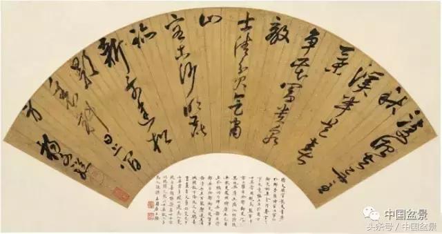 扇面文化与松柏盆景艺术欣赏