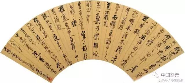 扇面文化与松柏盆景艺术欣赏