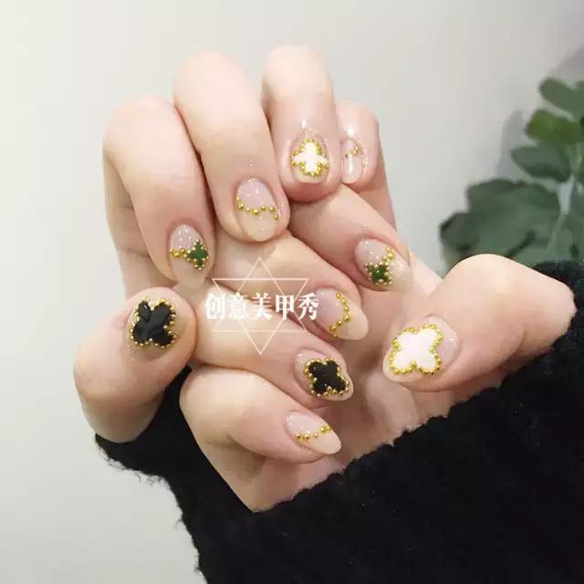 流行的韩国美甲,韩国最新款美甲
