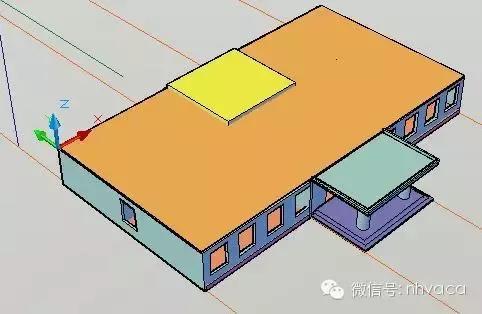 cad三维制图建模,cad三维制图实例房子