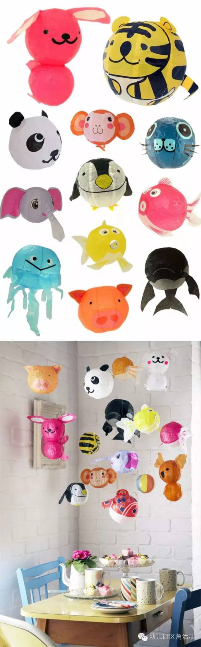 幼儿园新年灯笼布置场景,幼儿园环境布置创意挂饰