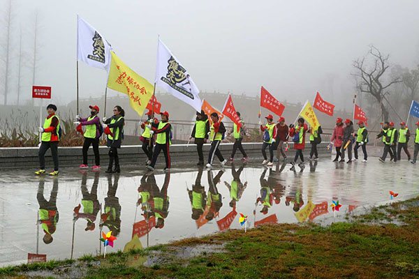 海宁迎春健步走,海宁横头街迎春健步走