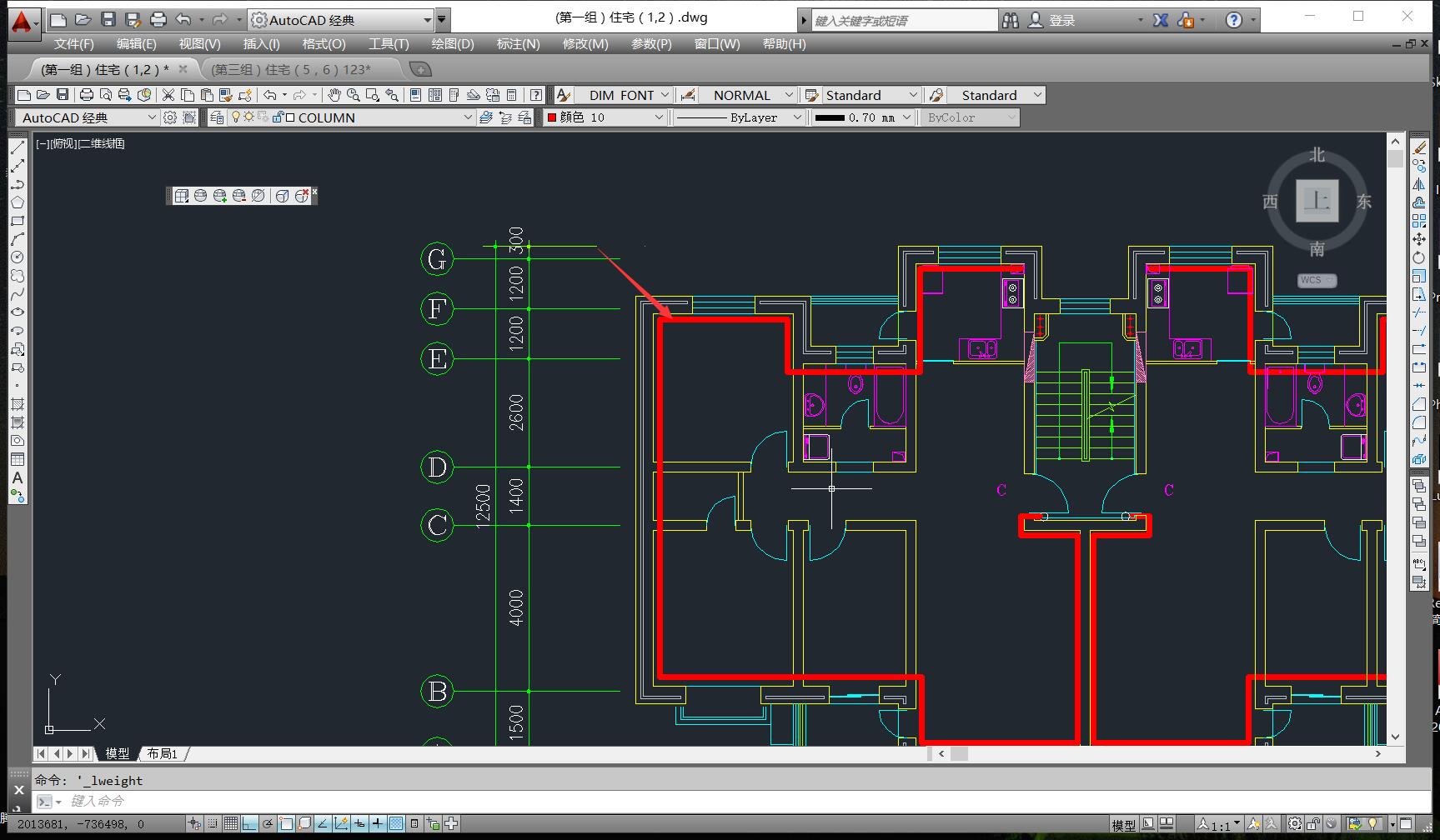 autocad全局线宽怎么设置,autocad分享的图纸不显示线宽
