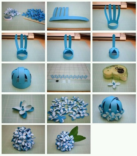 一大波立体纸艺花制作教程