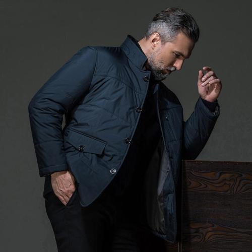 胖子男士棉衣外套加厚款丝棉夹克,送爸爸的冬季帅气时髦外套