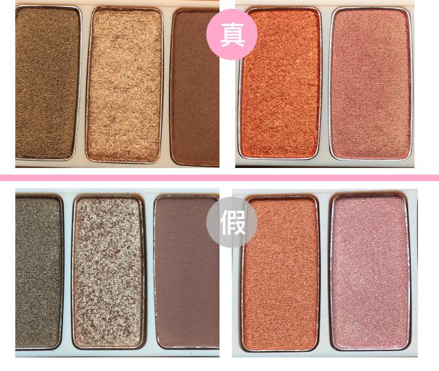 爱丽小屋单色眼影真假对比方法,爱丽小屋面包眼影盘真假