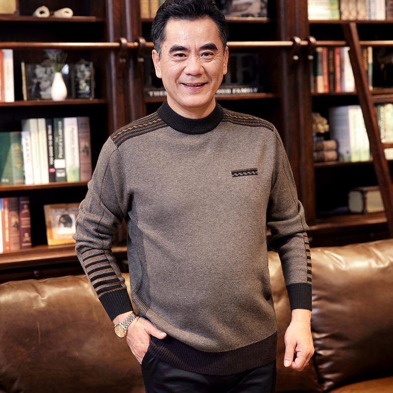 老爸买什么羊绒衫好看,父亲款羊毛衫