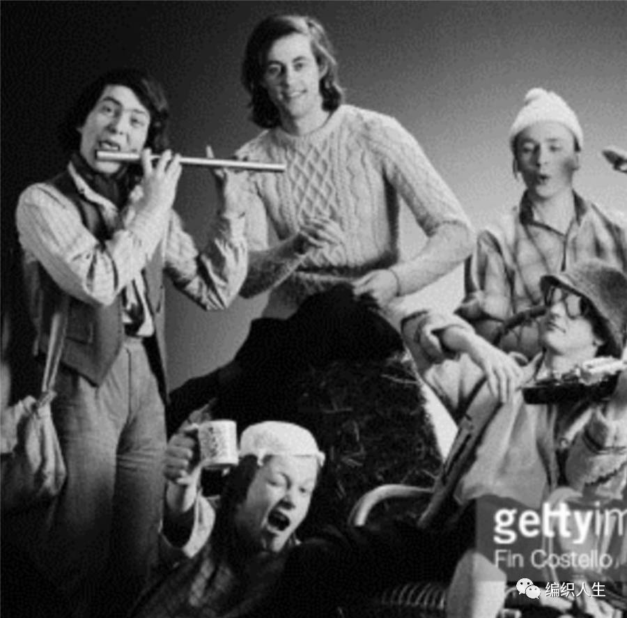 根西岛毛衣,费尔岛圆肩毛衣图解