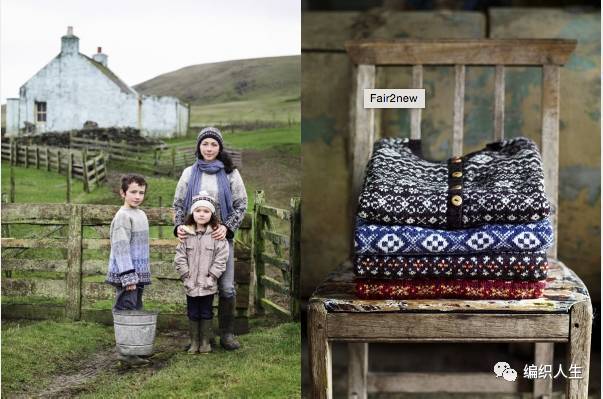 根西岛毛衣,费尔岛圆肩毛衣图解