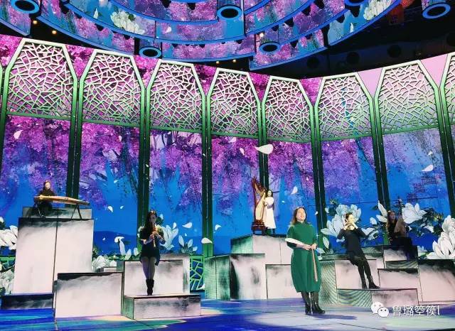 且末箜篌形象大使央视元宵晚会演奏箜篌