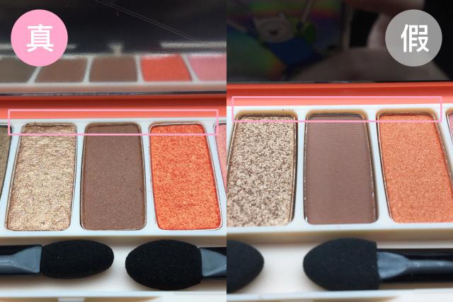 爱丽小屋单色眼影真假对比方法,爱丽小屋面包眼影盘真假