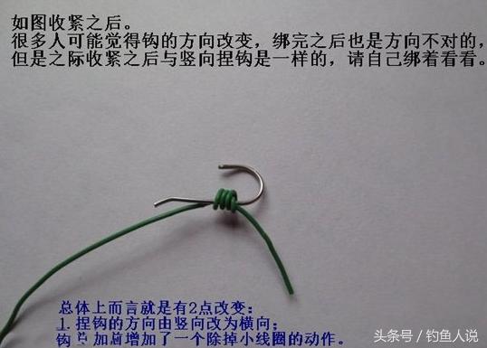 手把手图示教你怎么绑鱼钩,最清晰的绑鱼钩方法图解