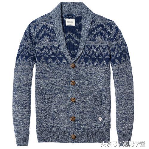 慵懒开衫毛衣搭配男人,时尚型男毛衣搭配