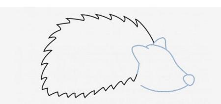 刺猬简笔画怎么画视频,刺猬简笔画手工