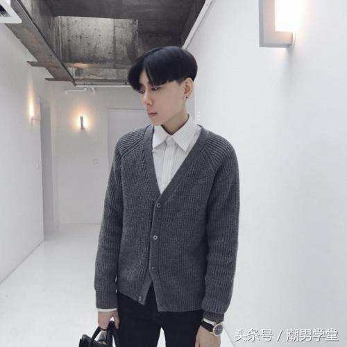 慵懒开衫毛衣搭配男人,时尚型男毛衣搭配