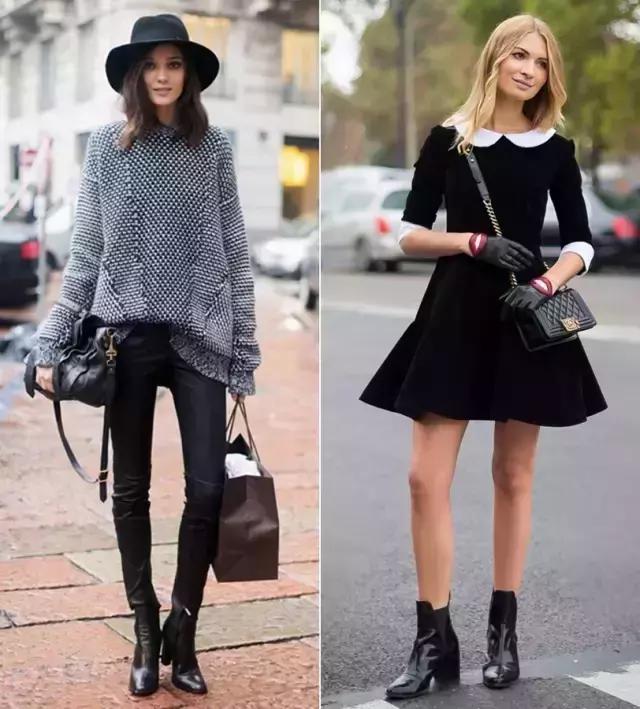 短靴和阔腿裤怎么搭配小个子,穿出长腿经典舒适基础百搭小短靴