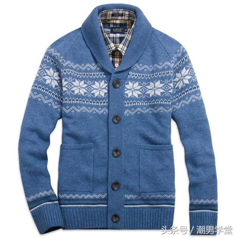 慵懒开衫毛衣搭配男人,时尚型男毛衣搭配