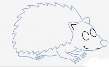 刺猬简笔画怎么画视频,刺猬简笔画手工